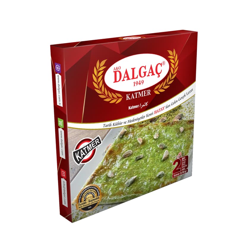 2 Adetli Paket Dondurulmuş Katmer (2x 150 Gr) 12'li resmi