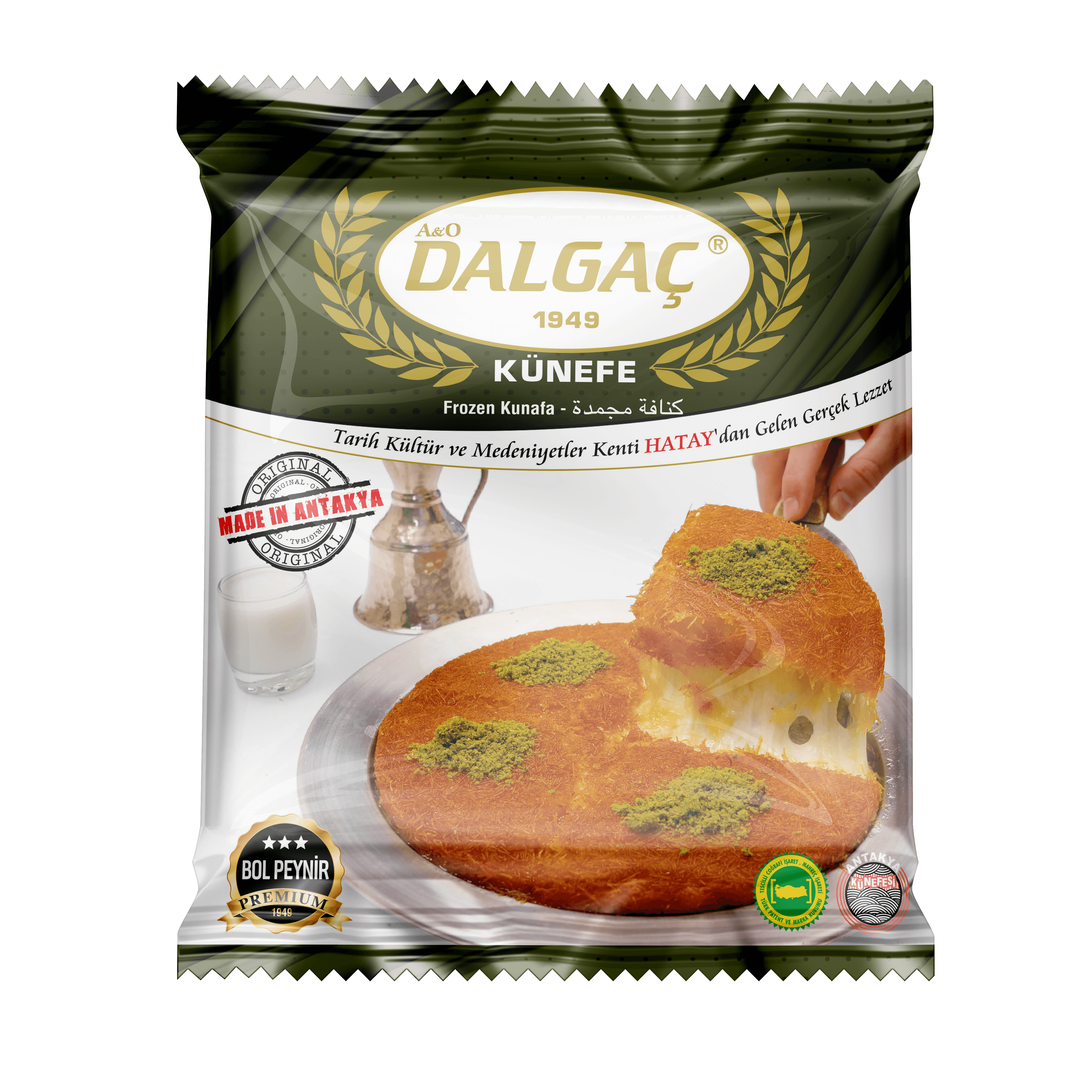 Dondurulmuş Peynirli Künefe 4 Kişilik Pişmemiş 600 Gr (18'l)