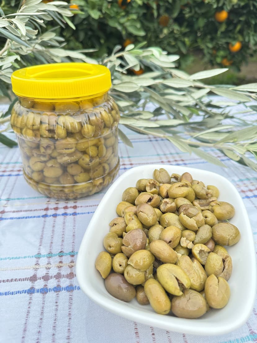 Çekirdeksiz Yeşil Zeytin 1kg resmi