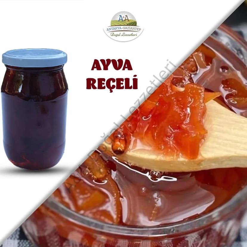 AYVA REÇELİ 450 gr CAM KAVANOZ resmi
