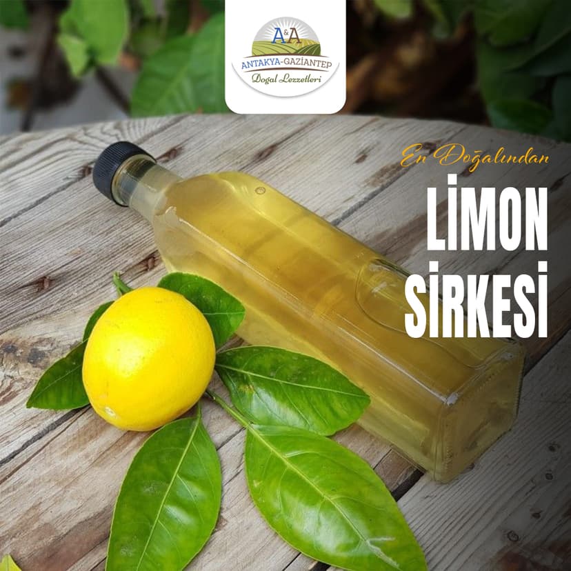 LİMON SİRKESİ 550 ML DOĞAL CAM ŞİŞE resmi