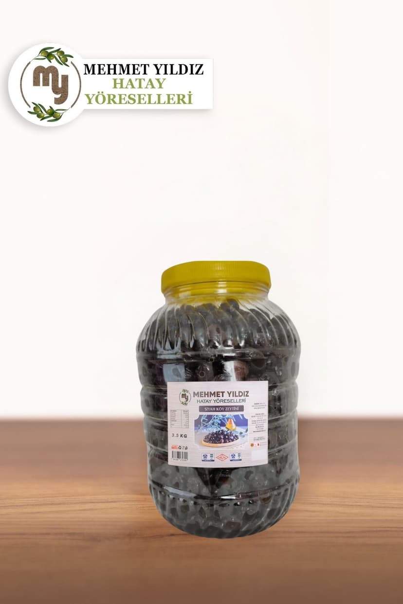 SİYAH KÖY ZEYTİNİ 3,5 KG PET BİDONDA resmi