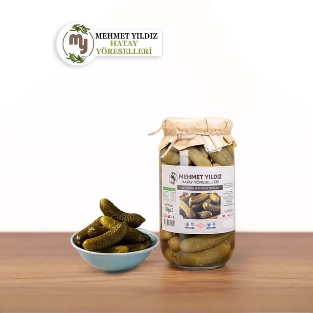EV YAPIMI KORNİŞON TURŞUSU 600 GR