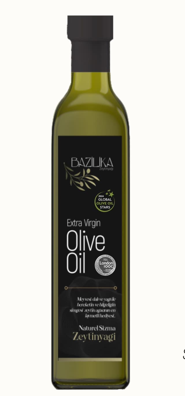 Bazilika Silver Ödüllü Erken Hasat Soğuk Sıkım Natürel Sızma Zeytinyağı 750 Ml