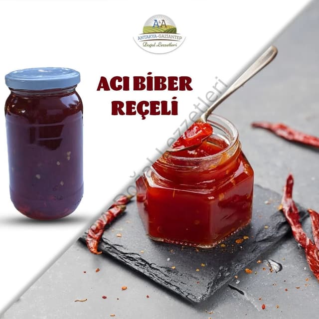 ACI BİBER REÇELİ 450 GR CAM KAVANOZ
