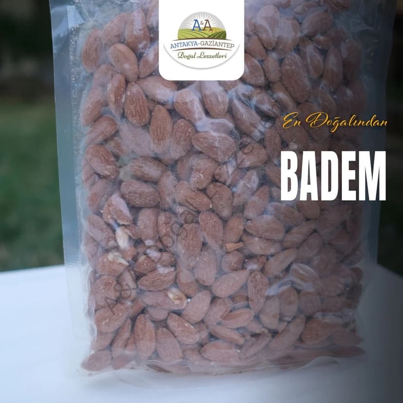 AZ TUZLU KAVRULMUŞ BADEM 500 GR VAKUMLU resmi