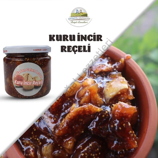 KURU İNCİR REÇELİ 450 GR CAM KAVANOZ