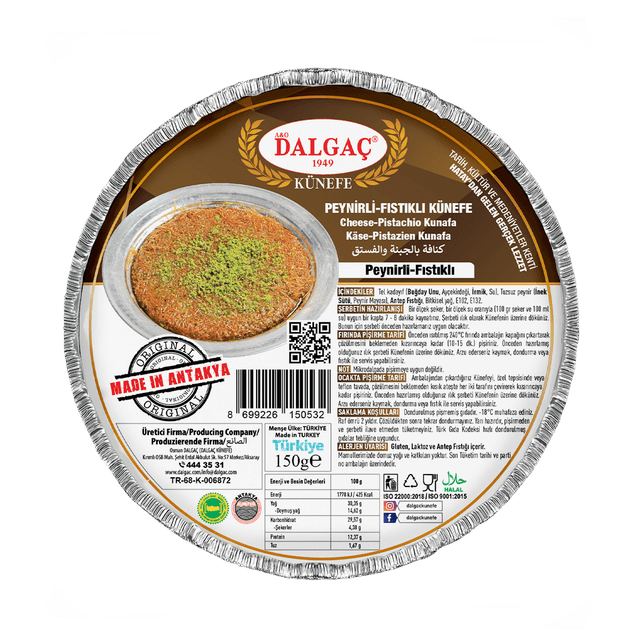 Peynirli-Fıstıklı Künefe 150 Gr (90 Adet)