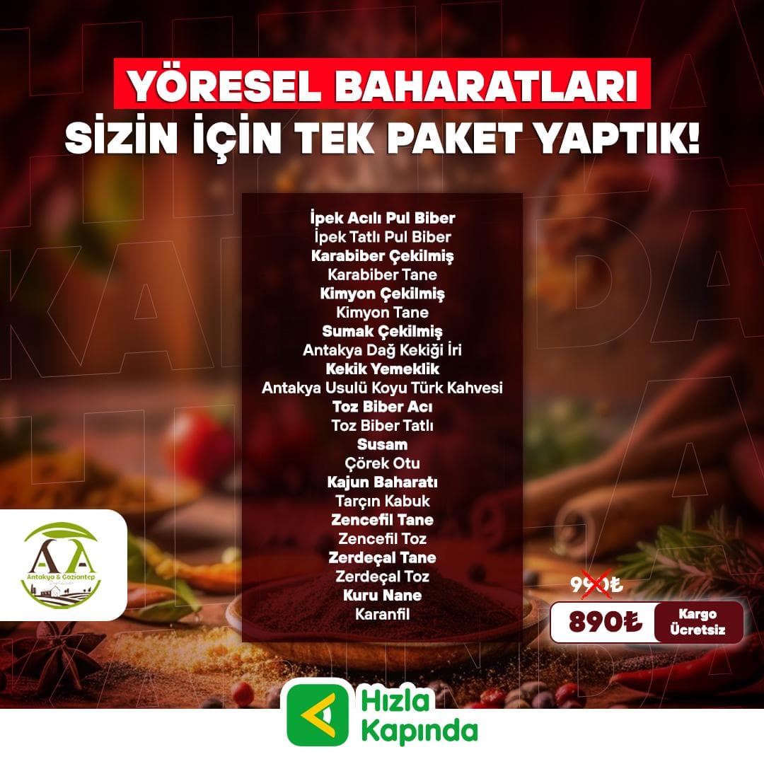 YÖRESEL BAHARATLAR PAKETİ