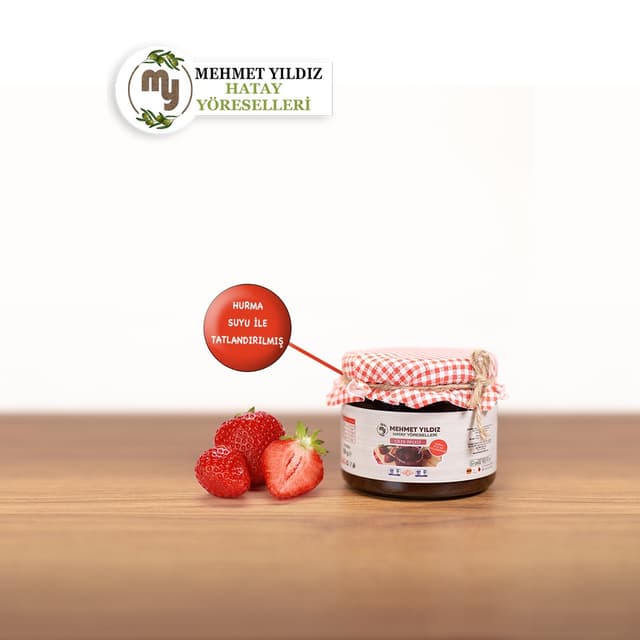 ÇİLEK REÇELİ 350 GR (ŞEKERSİZ)