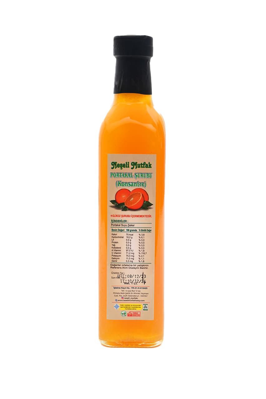 Portakal Konsatre Suyu 1 Lt