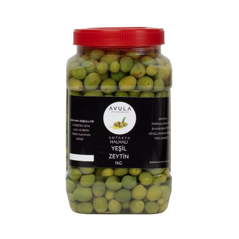 ANTAKYA HALHALI YEŞİL ZEYTİN 1 KG resmi
