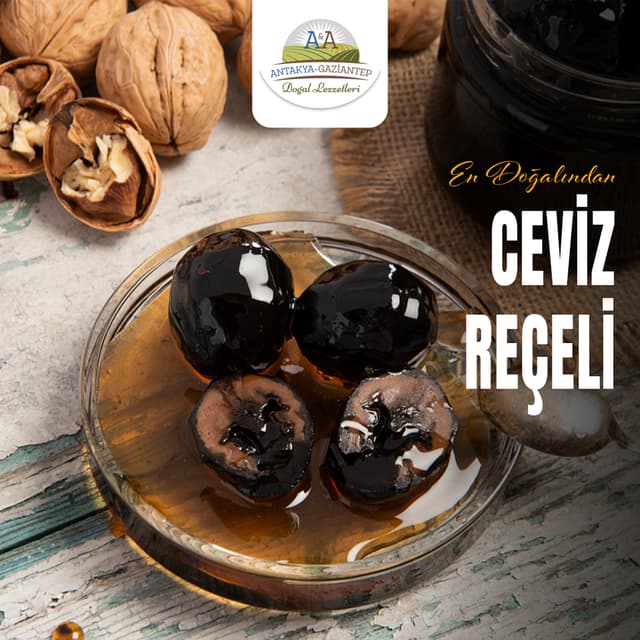 CEVİZ REÇELİ - 450 GR. CAM KAVANOZ