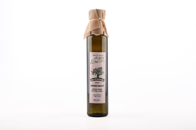 Erken Hasat Soğuk Sıkım naturel sızma zeytinyağı 250 ml cam şişe