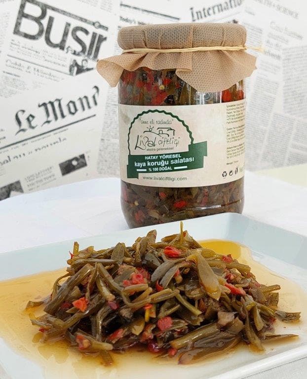 Kaya koruğu salatası 650 gr (Soslu)