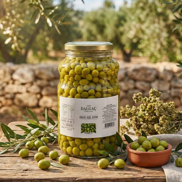 Yöresel Yeşil Zeytin 500 Gr