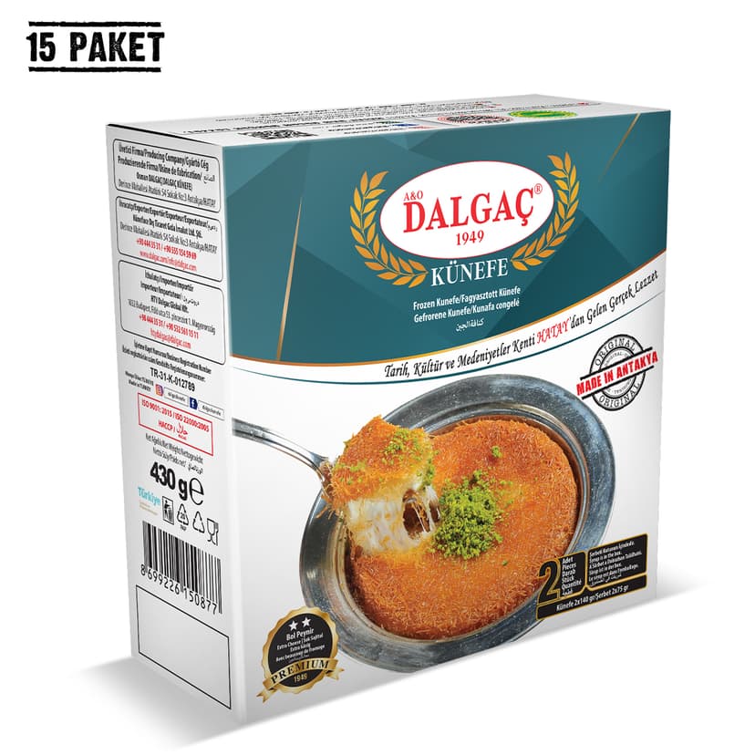 Peynirli Künefe 430 Gr (15 Paket)r resmi
