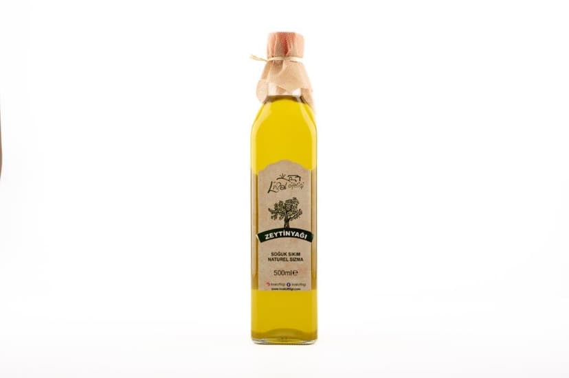 Ilık sıkım (40-45 derece) naturel birinci Zeytinyağı 500ml cam şişe resmi