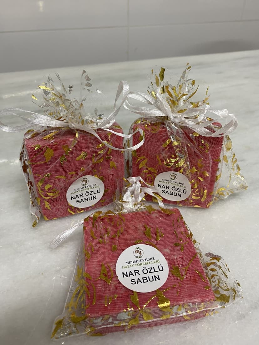 BİTKİSEL NAR ÖZLÜ SABUN (TANE 100 GR) resmi