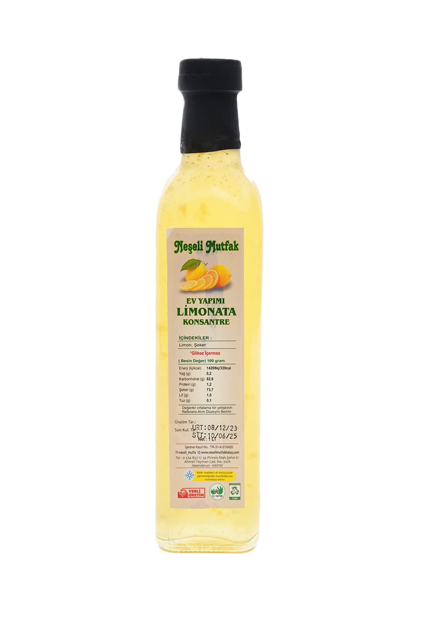 Limonata Konsatre Suyu 1 Lt