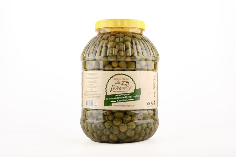 El kırması topak halhali zeytin net 3,5 kg pet resmi
