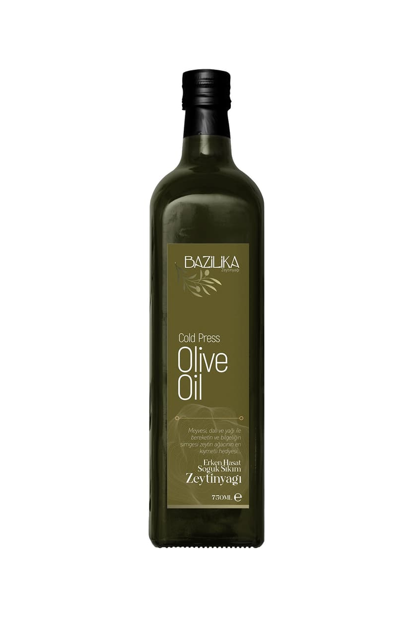 Bazilika Silver Ödüllü Erken Hasat Soğuk Sıkım Natürel Zeytinyağı 750 Ml resmi