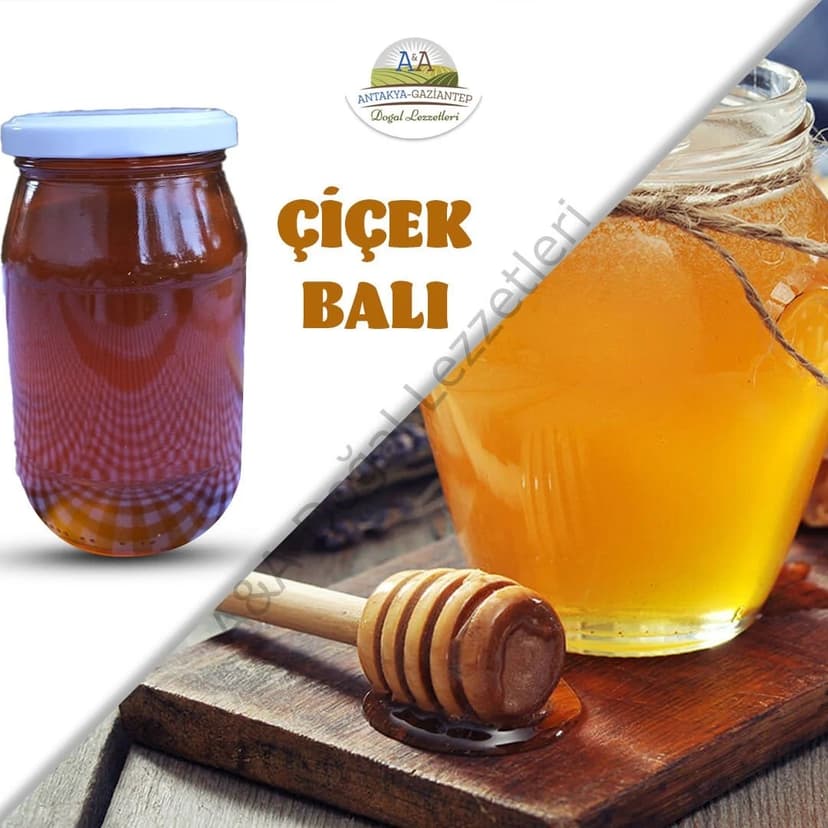 SÜZME ÇİÇEK BALI 450 GR CAM KAVANOZ (YAYLADAĞ BALI) resmi
