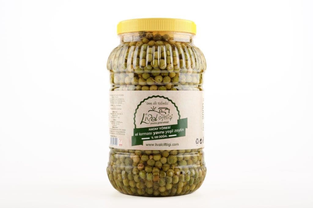 El kırması YAVRU halhali yeşil zeytin net 2 kg pet