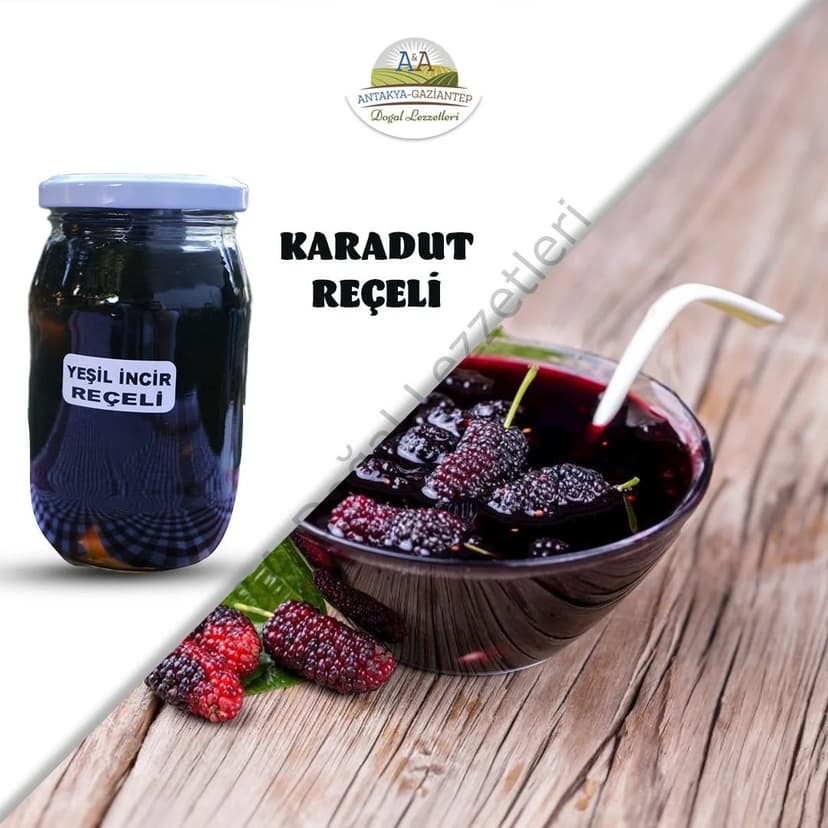 KARADUT REÇELİ 450 GR CAM KAVANOZ resmi