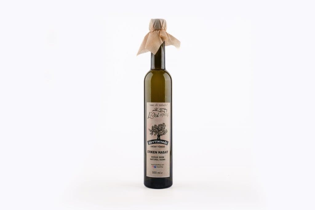 Erken Hasat Soğuk Sıkım naturel sızma zeytinyağı 500 ml cam şişe