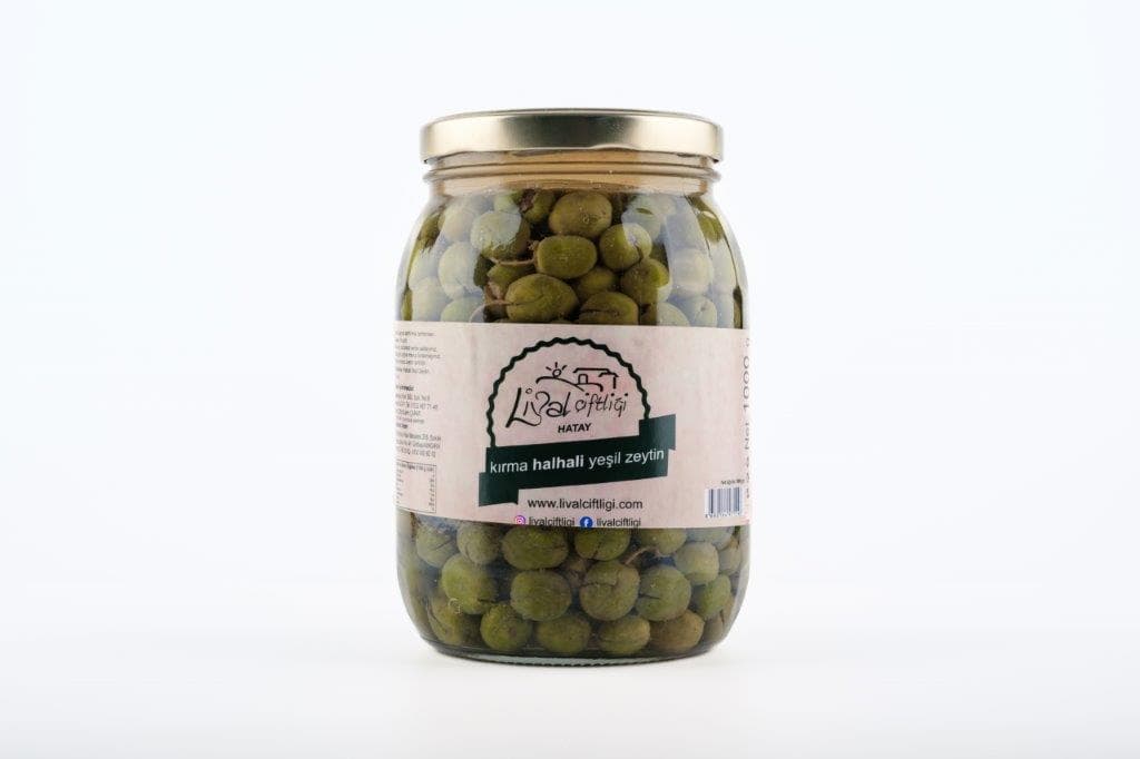 El kırması topak halhali zeytin net 950 gr cam kavanoz